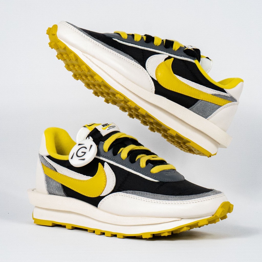 Sepatu Nike Sacai LD Waffle Undercover Bright Citron Yellow Sepatu Casual Gym Olahraga Joging Pria W