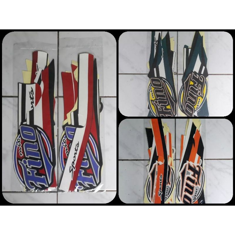 STICKER STRIPING LIS LES POLET BODY MOTOR YAMAHA FINO 2013 KARBU