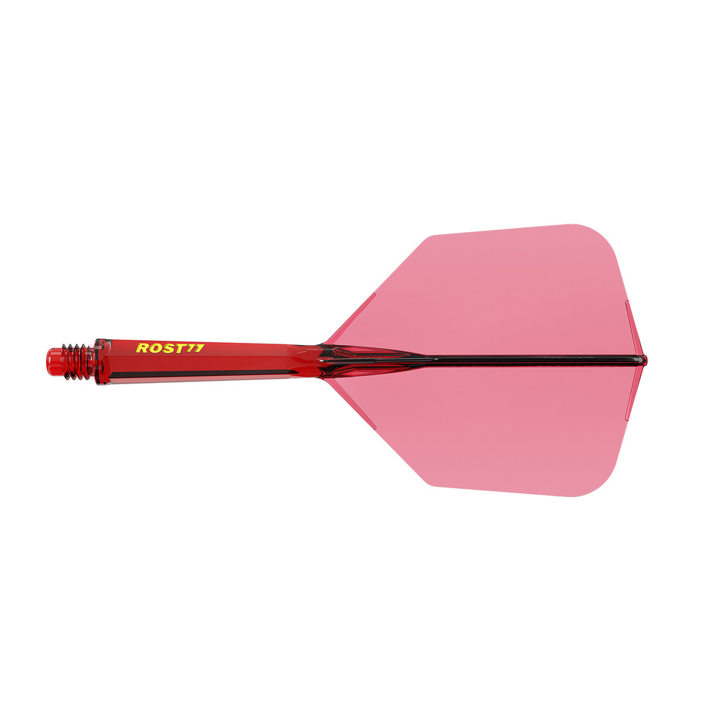 CUESOUL ROST 77 Integrated Dart Shaft and Flight,Big Wing Shape-Transparent Color