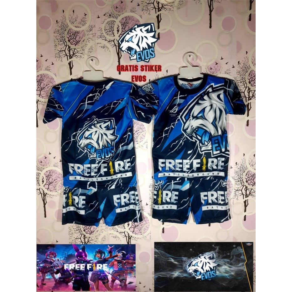 ✨LARIS✨ -evos esport - baju evos esport ff anak-setelan evos anak laki laki - evos, 2-3 thn