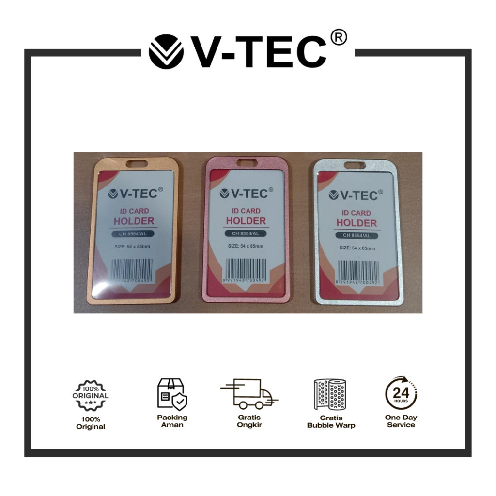 

V-TEC ID Card Holder Type CH 8554/AL (Aluminium)