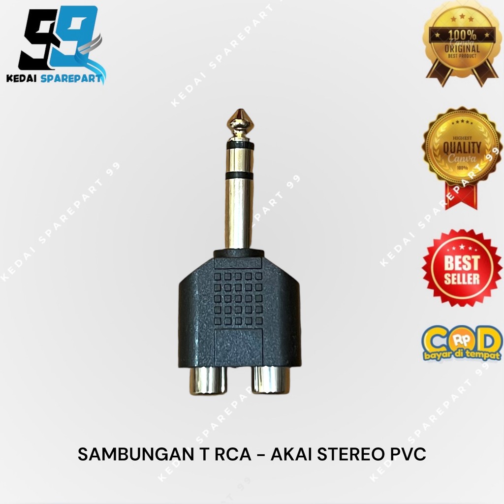JACK T RCA TO AKAI MONO AKAI STEREO / CONVERTER RCA TO AKAI PVC