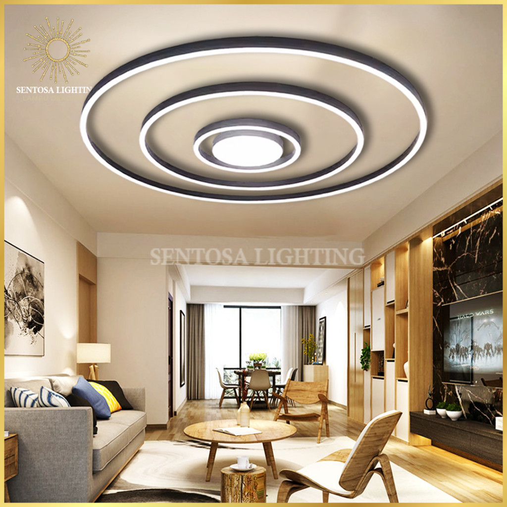 Lighting LED LAMPU DOWNLIGHT LED 3 WARNA DOWNLIGHT PANEL/Putih/Kuning/Biru  Lampu Plafon