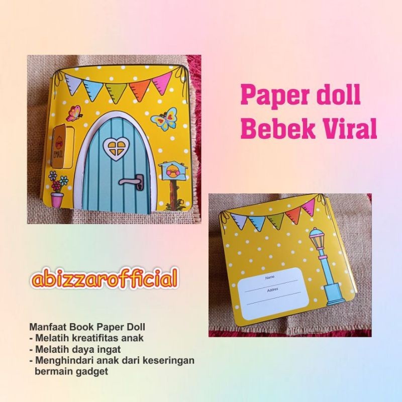 NEW PAPER DUCK MAINAN EDUKASI ANAK QUITE BOOK BONGKAR PASANG SENDIRI//PAPER DOLL