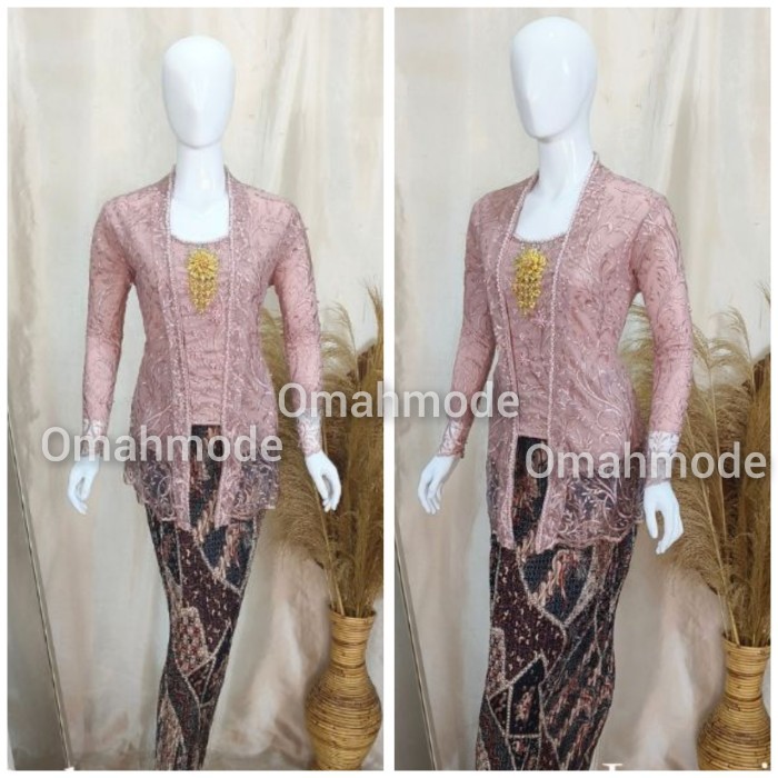 

✨LARIS✨ -KEBAYA KUTU BARU MODERN/KEBAYA PESTA/KEBAYA WISUDA SIZE M-XXL - ROSE GOLD, Atasan XXL