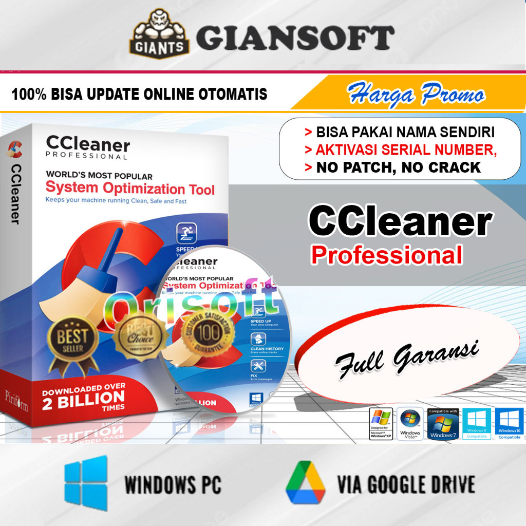 [Bisa Diupdate] CCleaner Pro Terbaru Lisensi Serial Key Lifetime for Windows