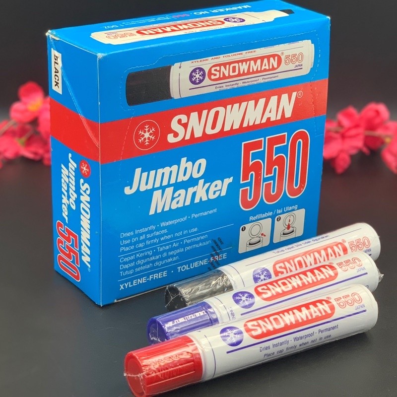 

MCC Spidol permanent SNOWMAN jumbo marker 550