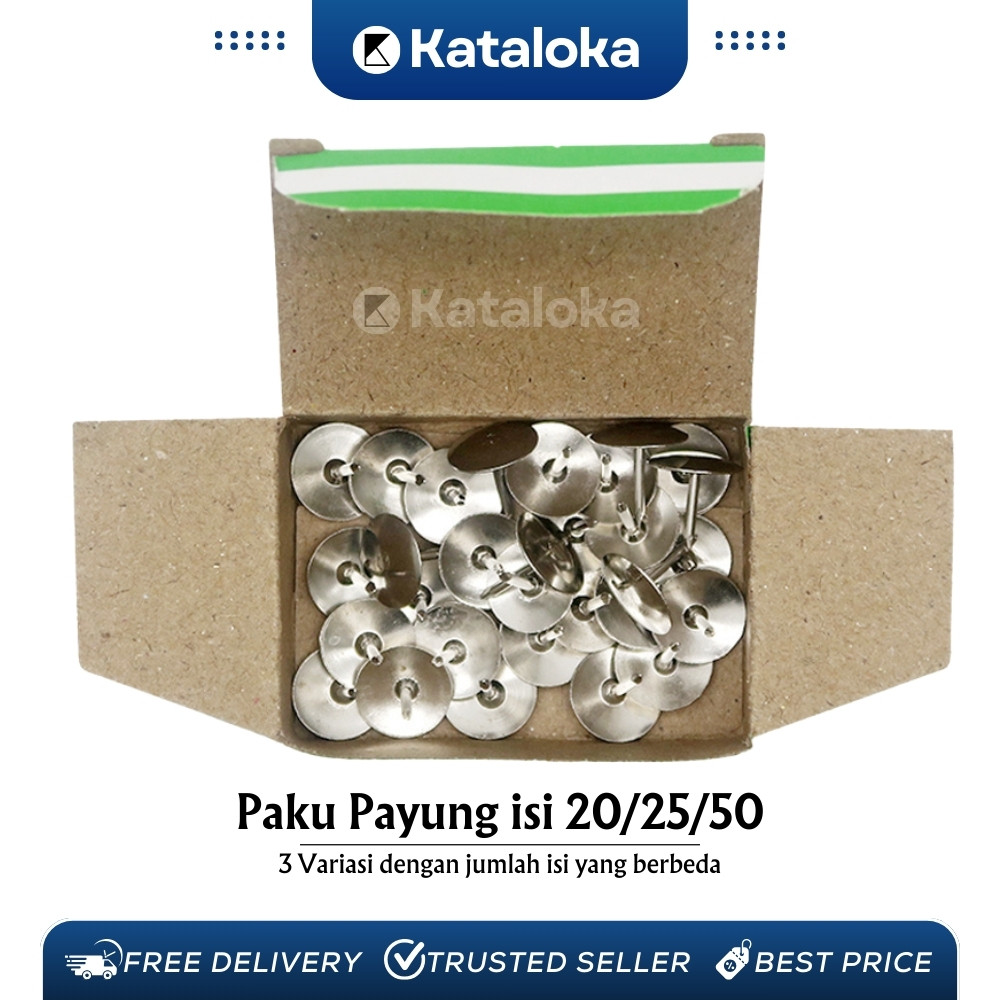 

1 pak Kecil Thumb Tacks / Pines / Paku Payung Bossco A-19~50