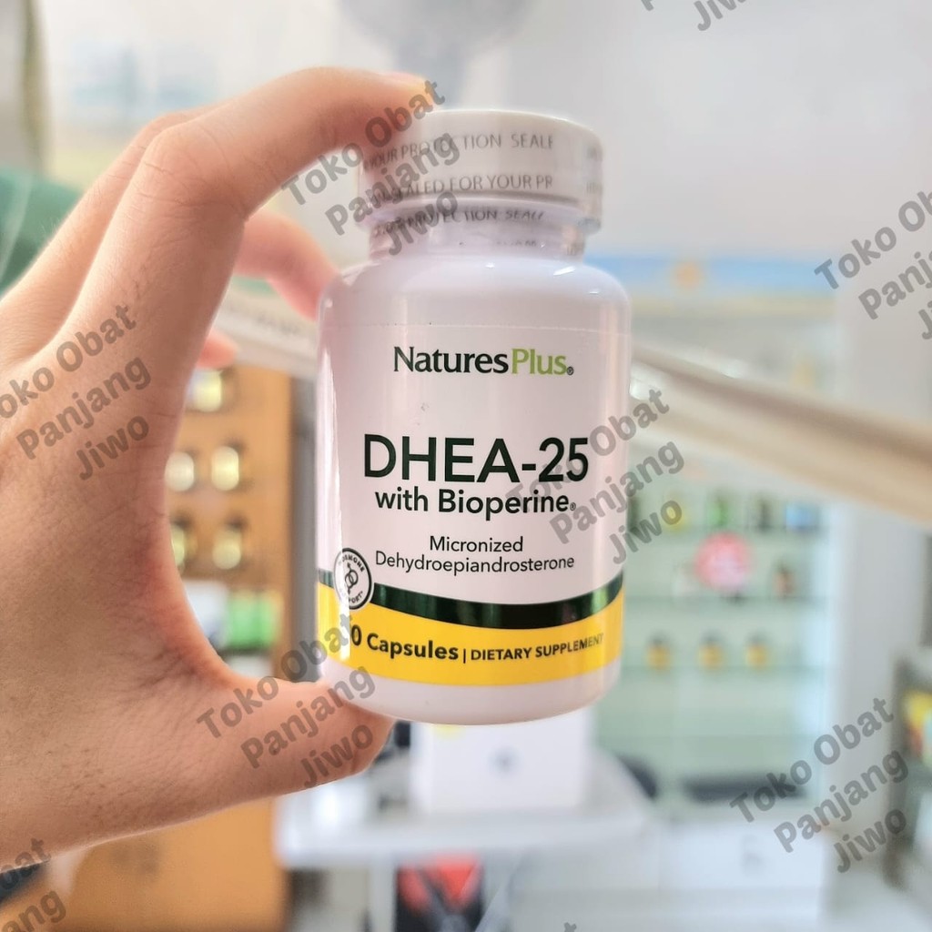 Natures Plus Dhea 25 with Bioperine | Suplemen Anti Penuaan | NaturesPlus