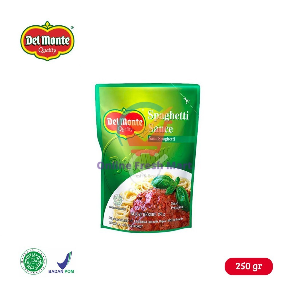 

Delmonte Spaghetti Sauce Pouch (250 gr) - Online Fresh Mart Denpasar