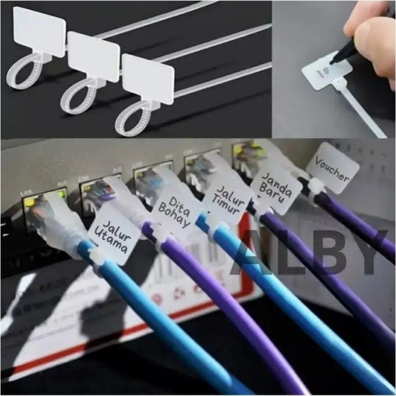 

KABEL TIES LABEL 10 CM ISI 100 PCS