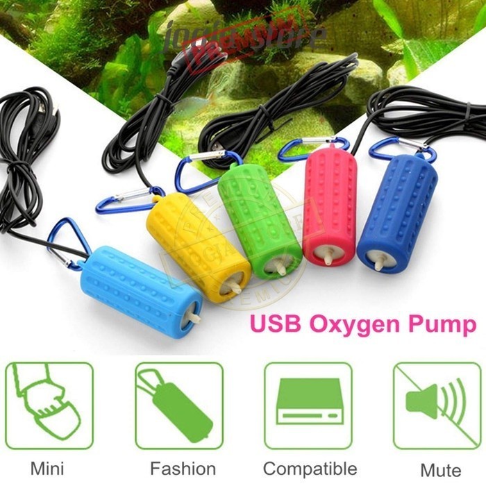 Aerator USB Mini Pompa Oksigen Aquarium Portable Air Pump Mancing
