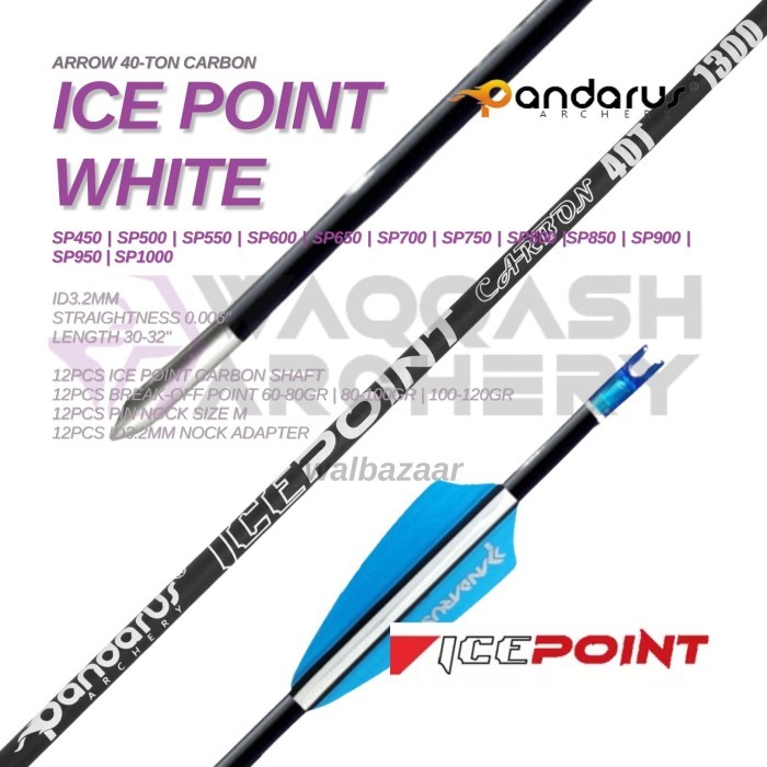 PANDARUS ICEPOINT 40-T Carbon Arrow ID 3.2mm straightness 0.006"