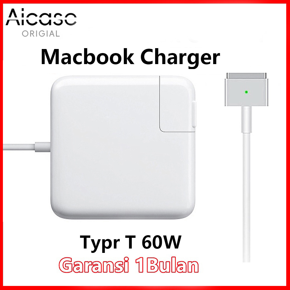 AICASC-Macbook Charger Type T 60W Mid  Adaptors Laptop Chargers 2012,2013,2014,2015,2016,2017,2018,2