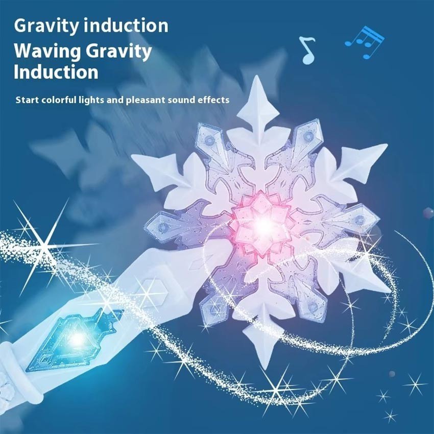 Magic Wand Princess Frozen Snow Mainan Tongkat Peri Tongkat Mainan Lampu