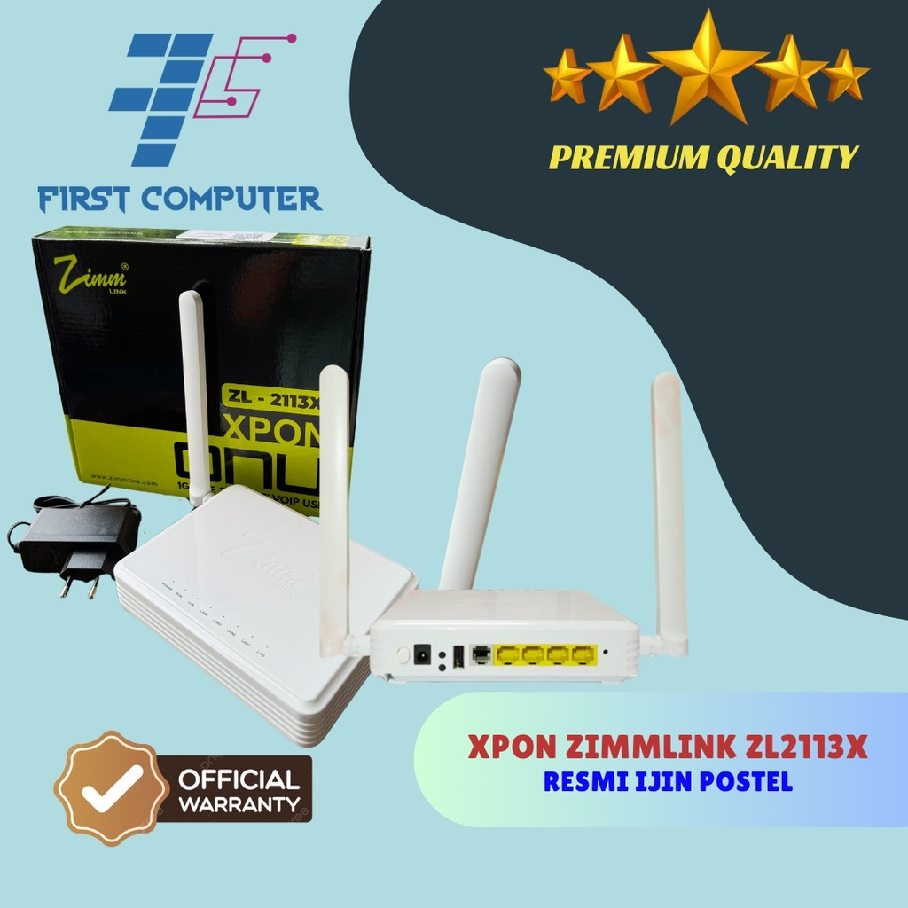 ZIMMLINK XPON ONU ZL-2113X Support EPON & GPON ONT 1GE 3FE 2,4G Wifi VOIP USB