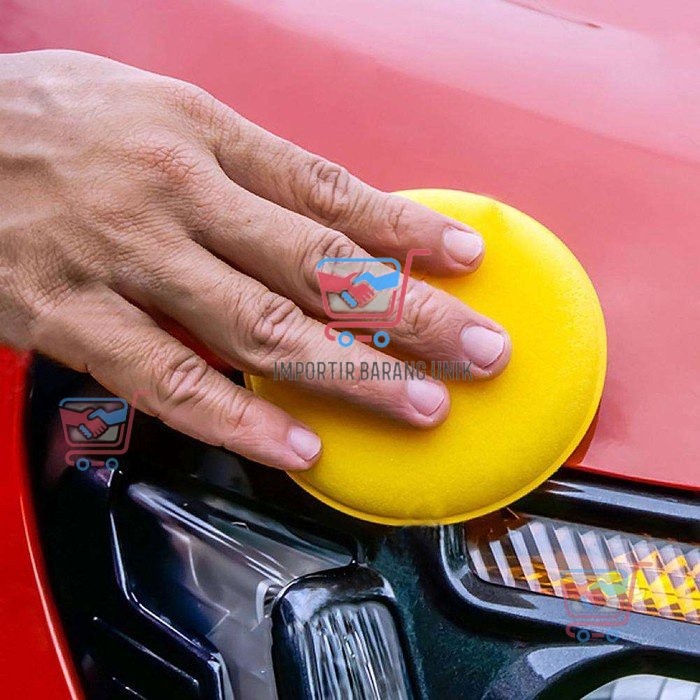 -I311- Busa Poles Mobil - Spons Poles Mobil Waxing Aplicator Pad Wash - Busa Spons Poles Untuk Kenda