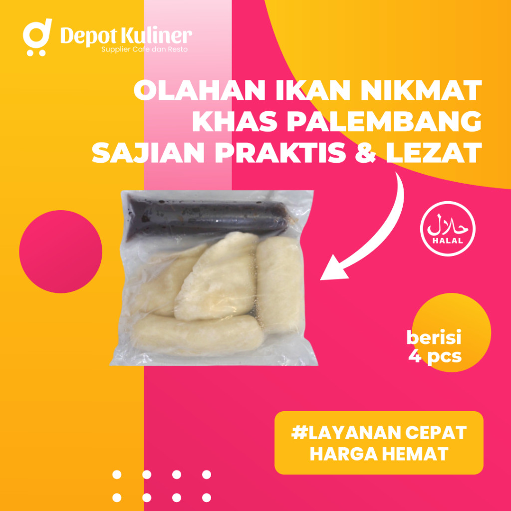 

Pempek Kito 4 Pcs Pempek Frozen Palembang Lezat