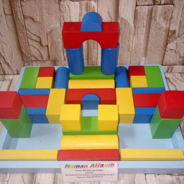 Mainan kreatifitas anak / Mainan Anak Edukatif / Balok Warna Kreatif Berkwalitas / Susun Balok Warna