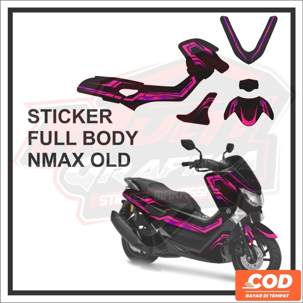 Stiker Decal NMAX OLD Sticker Striping Setiker Dekal Stikker Aksesoris Emblem Seteriping Steriping V
