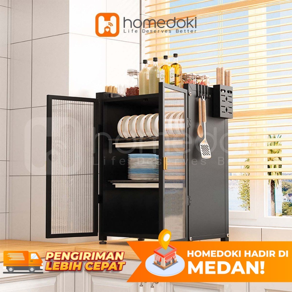 Homedoki Rak Piring/ Rak Cuci Piring/ Peralatan Dapur/ Rak Pengering/ Rak Dapur