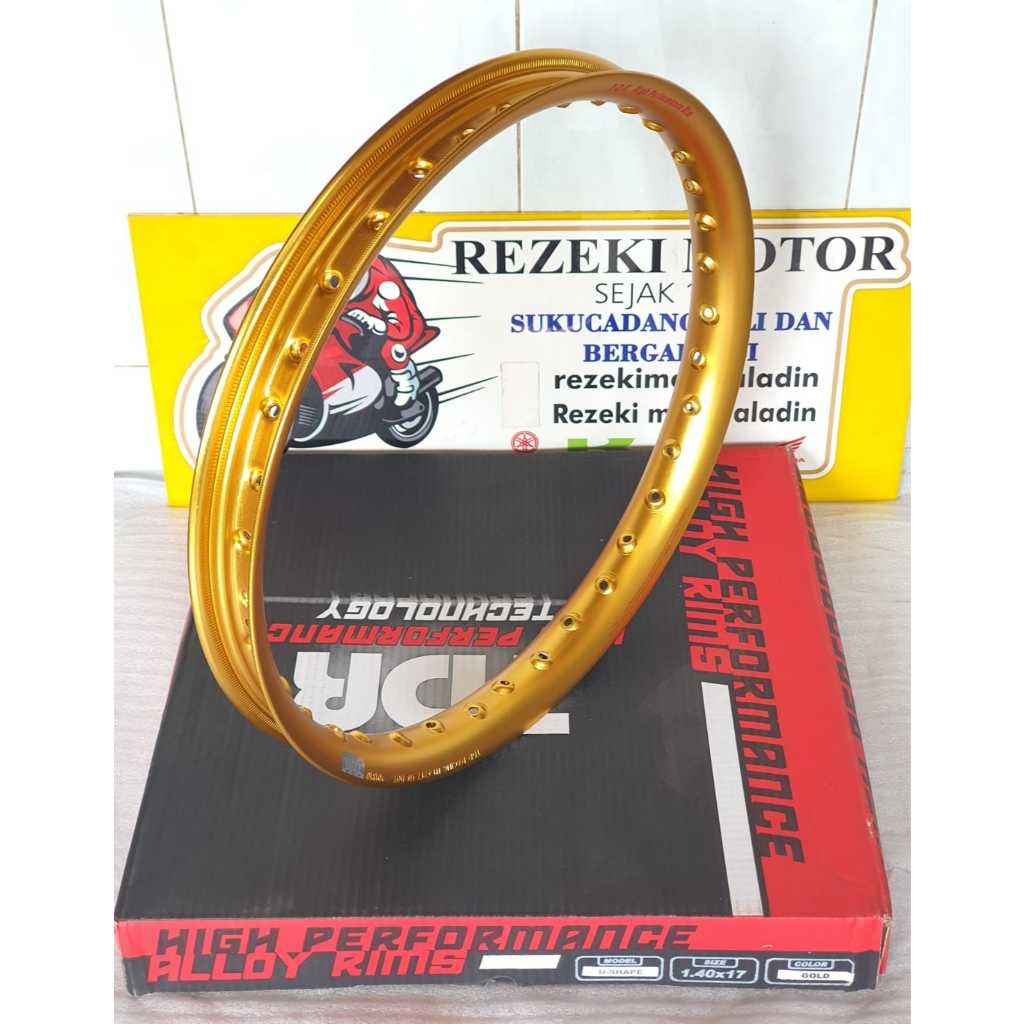 VELG PELEK TDR U SHAPE 140 RING 17 GOLD EMAS ORIGINAL TDR