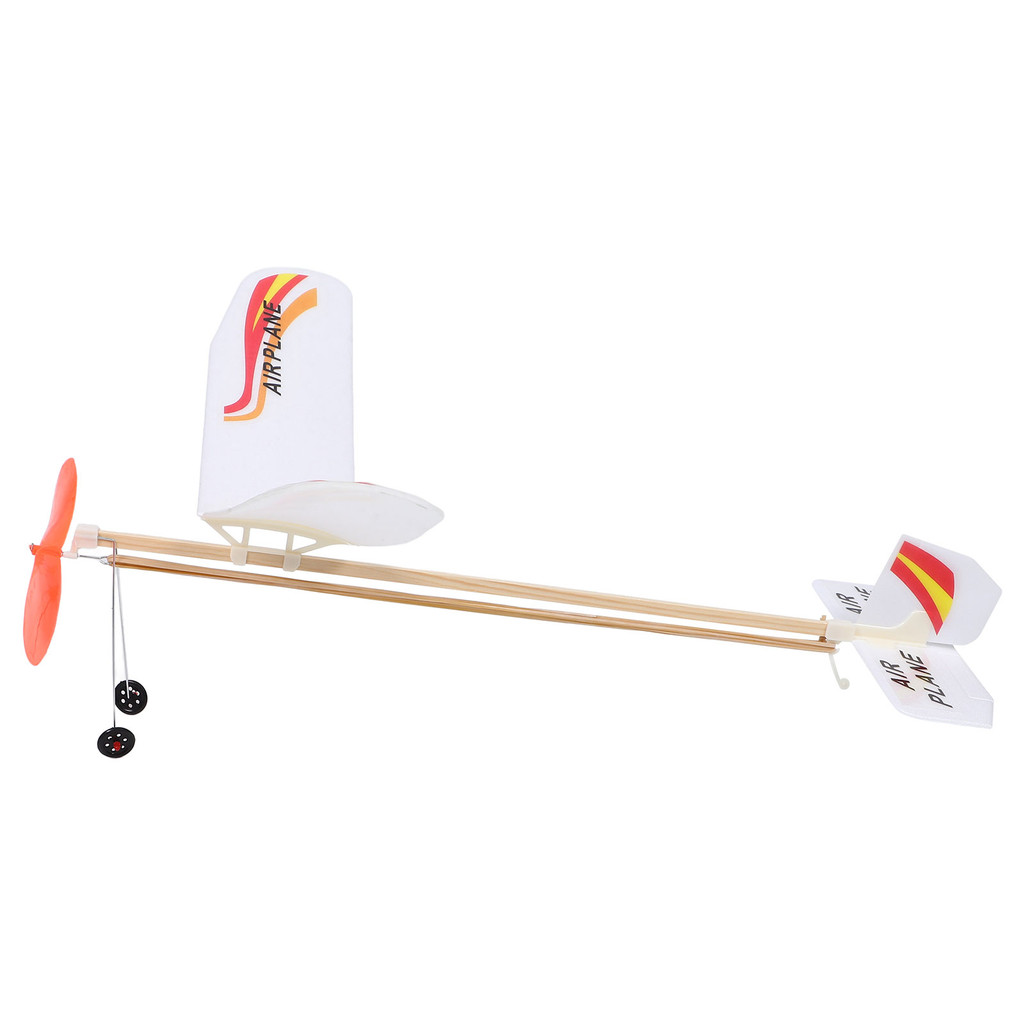 Airplane Toy Outdoor Glider Model Rubber Band Toys for Kids Small outside Fighter DIY Planes Models