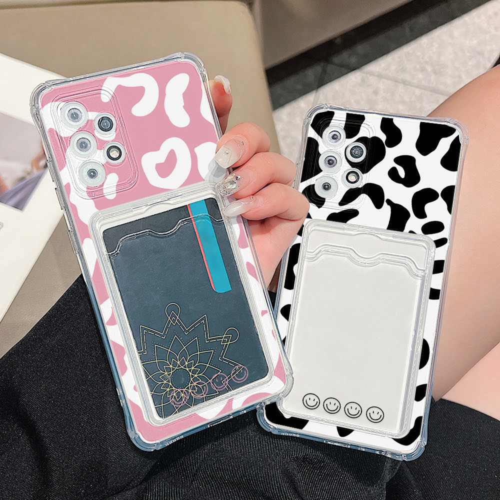 Case Slot Card Holder Transparant Casing Untuk infinix smart 8 Pro/infinix note 40 Pro +/hot 40 pro/