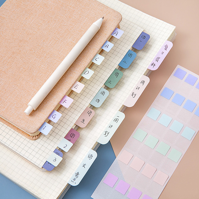 

240/120/60 PCS Multicolor Sticky Writable Repositionable Index Tabs Flags for Pages Book Markers Reading Notes