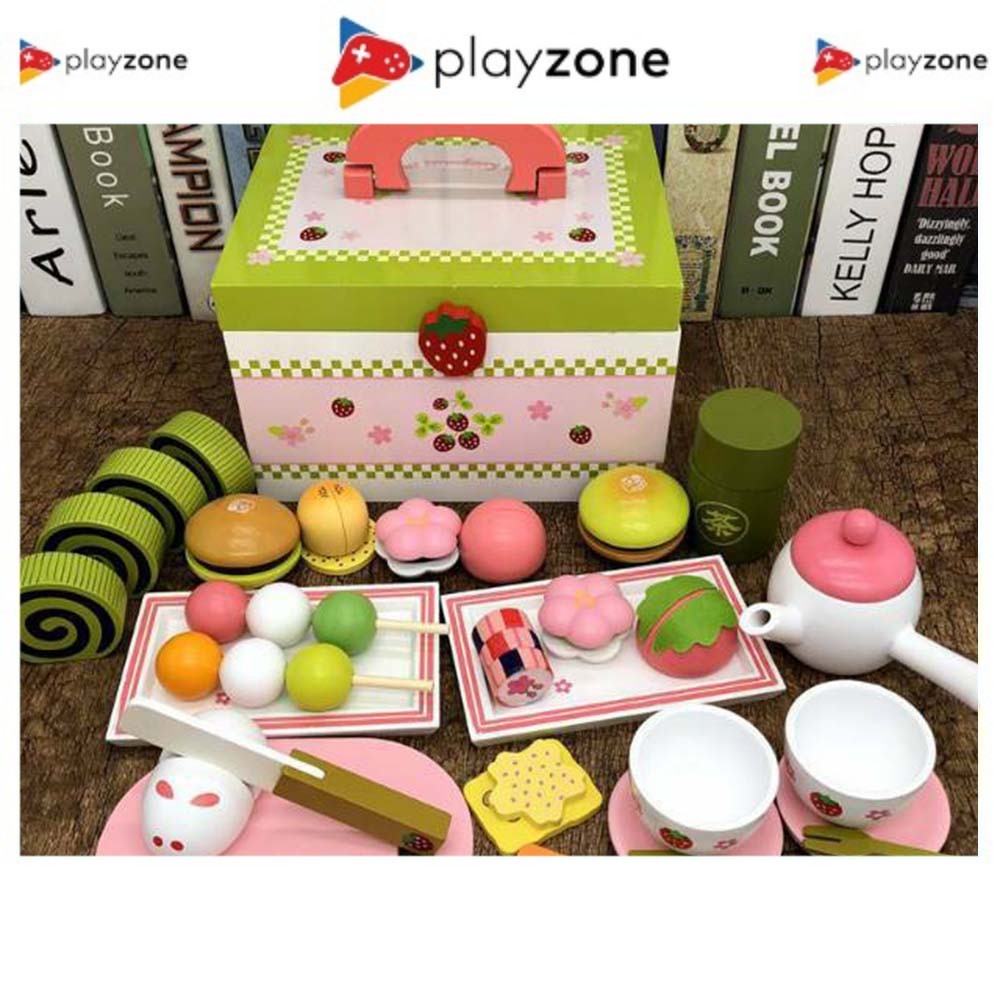 MATCHA TEA SET wooden toys / mother garden / pretend play/ mainan kayu