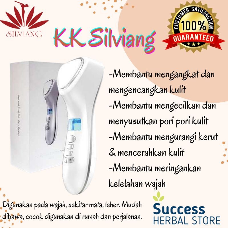 KK Silviang 3 Alat Setrika Facial wajah hot & cold skin device Alat Perawatan Facial Wajah dirumah M