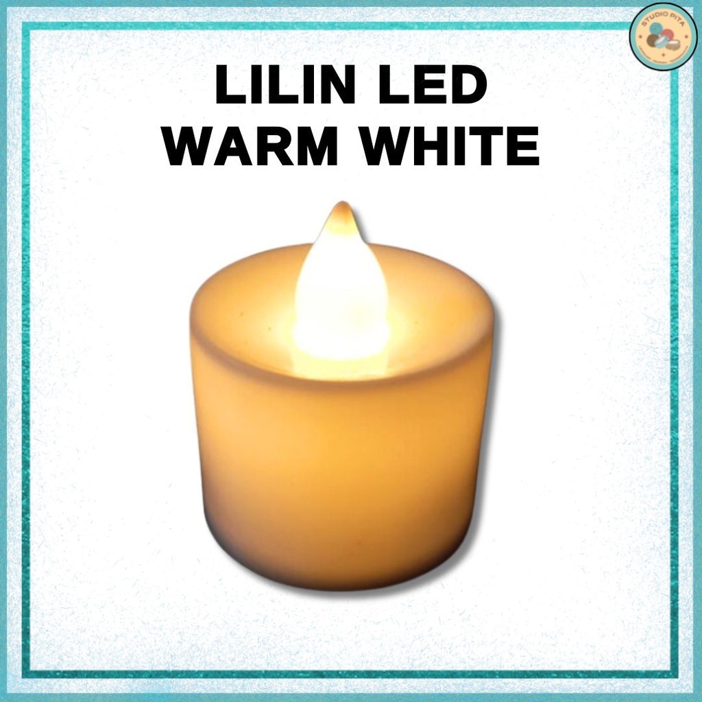 Lilin LED / Lilin Elektrik Baterai warm white