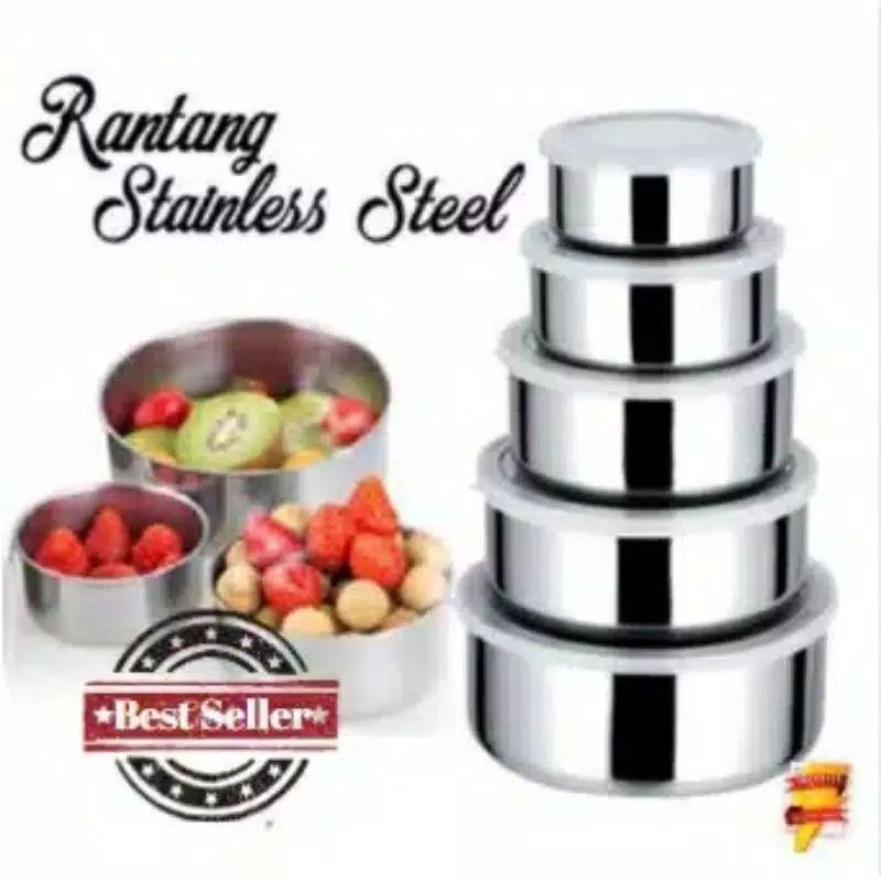 Rantang 5 susun tempat makan stainless