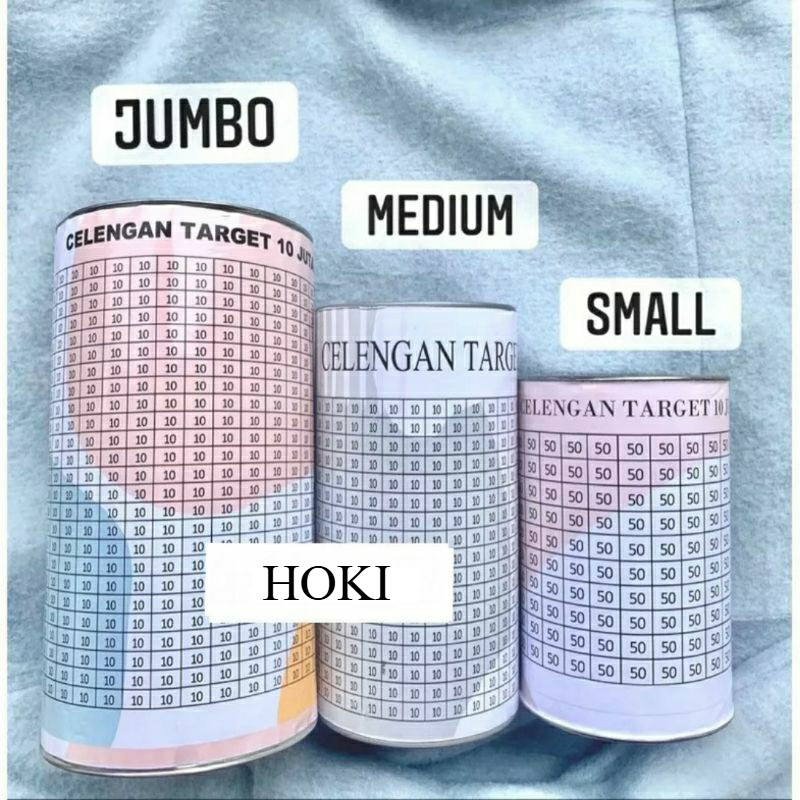 [UKURAN JUMBO]PART 1 CELENGAN TARGET JUMBO VIRAL TABUNGAN UANG KERTAS KOIN