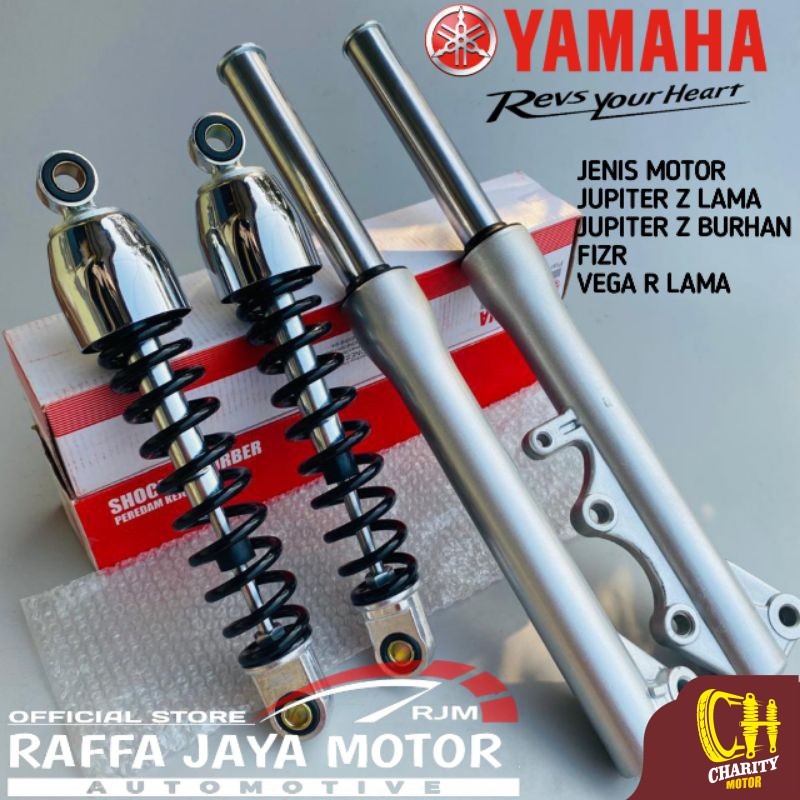 As Shock Tabung Depan + Shockbreaker Belakang Jupiter z Jupiter Z Burhan Fizr Vega r Lama 5TP