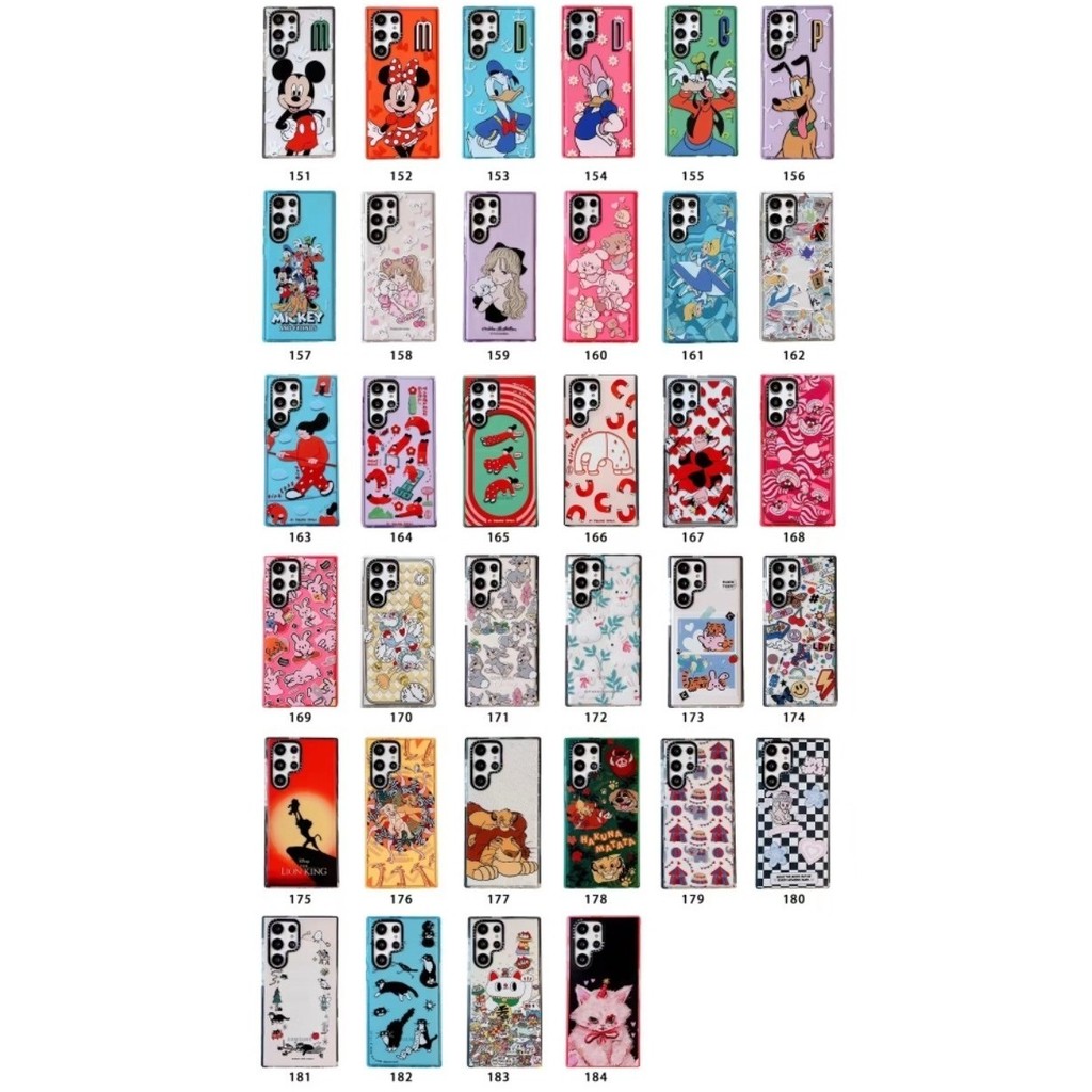 ☼ Artist Illustrations Casetify Soft Clear Phone Case for Samsung Galaxy S21 S22 S23 S24 Plus Ultra 