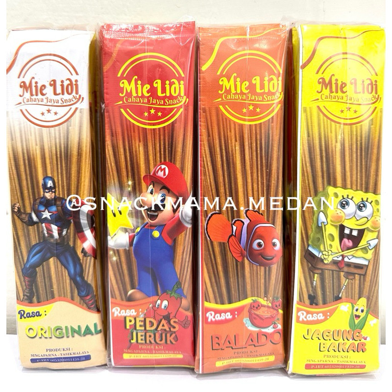 

MIE SAPU LIDI 1PACK ISI 10PCS MIX 4 VARIAN RASA
