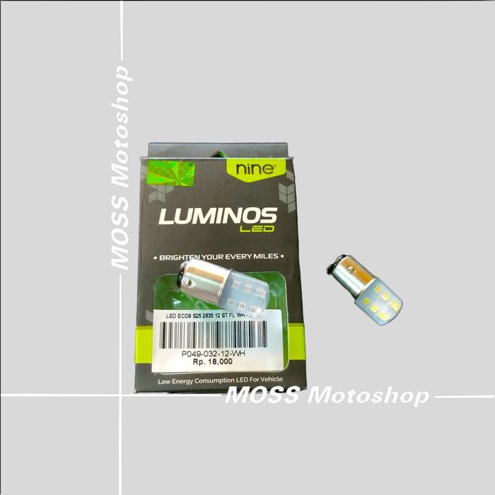 LAMPU REM LED MOTOR MOBIL S25 KEDIP LUMINOS ORIGINAL PRODUCT