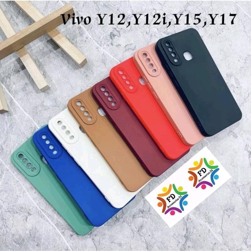 SoftCase Macaron Untuk Hp Vivo Y12 Y15 Y17 1904 1901 1902 V1901A 1906 Tpu Procamera Hitam