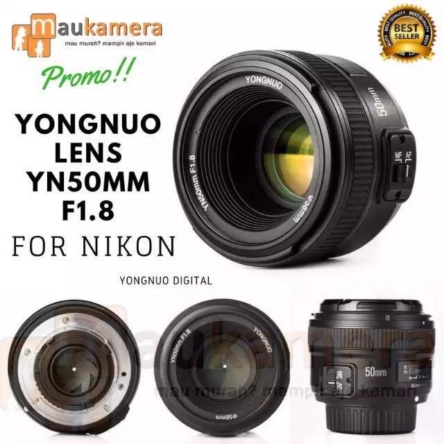 LENSA FIX YN 50mm / lensa fix youngnuo for nikon / lensa fix nikon 50mm
