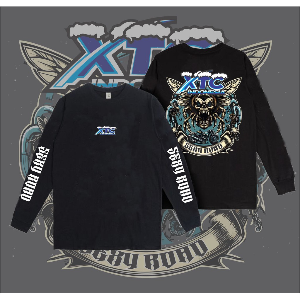 kaos xtc sexy road lengan panjang 24s bahan 18