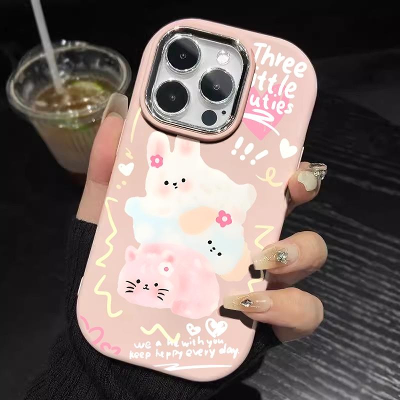 Casing For Samsung A32 5G A34 M32 TPU Girls Colorful Cute Rabbit Case Hp Soft Case