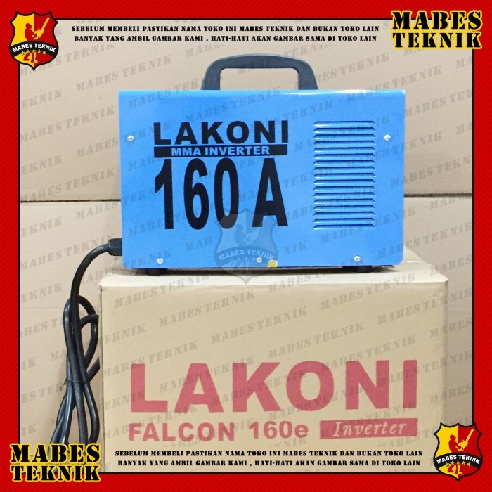 MESIN LAS LISTRIK LAKONI FALCON 160 E / 160E - TRAFO LAS 900 WATT 160A