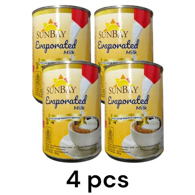 

Sunbay Evaporated Milk Susu Evaporasi Kaleng (4 x 380gr )