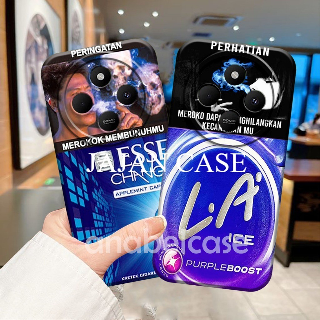 SOFTCASE poco c75 / redmi 14c / redmi 13c / redmi c65 motif Rokok Aestetic  - Case cowok - Case poco