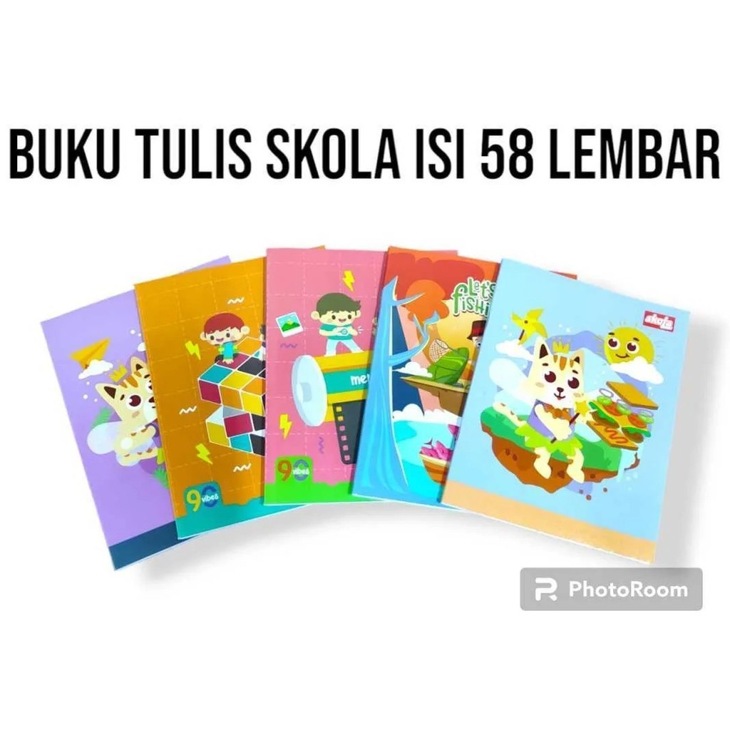 

[RB] [RH] Buku Tulis 58-38 LEMBAR Harga 1PCS Gambar Random