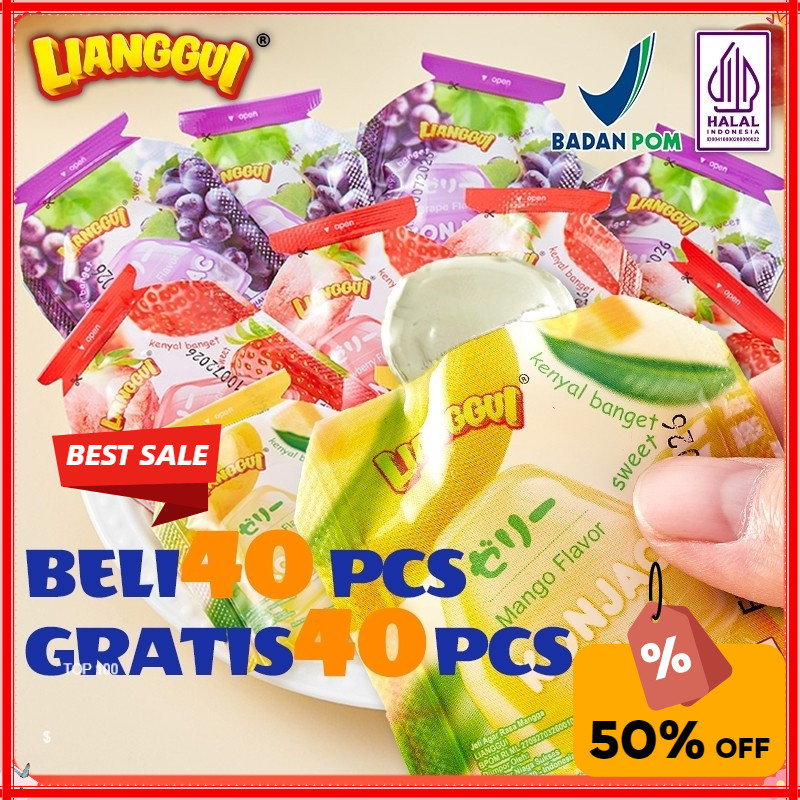 

[Penjual kualitas] Buy 40 bags Take 40 bags Lianggui HALAL Konjac Jelly Kenyal 800g& Segar Mangga Strawberry Anggur | Tanpa Rasa Bersalah | Enak & Sehat | Cocok untuk Diet & Snack Sehat | Snack Kue Lebaran | Cocok untuk Semua Usia Hampers/Gift
