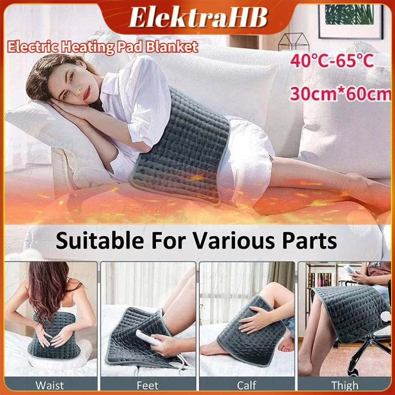 Bantal Panas Terapi Kesehatan 60x30cm Alat Terapi Bantal Listrik Heating Pad Terapi Listrik Fast Hea