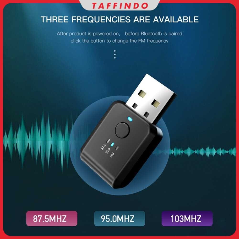 USB Dongle Car Bluetooth 5.1 FM Transmitter Adaptor - FM01