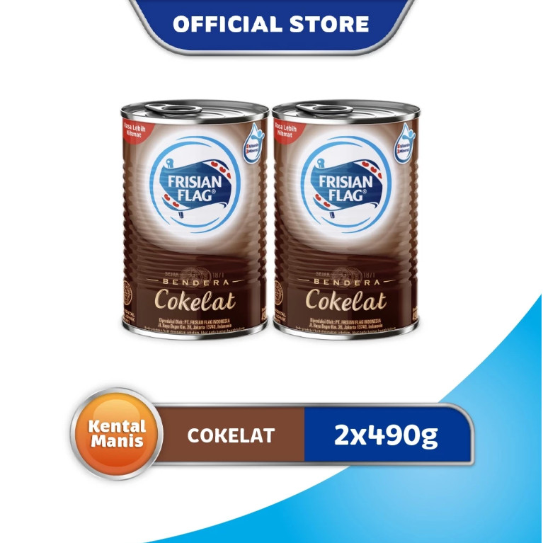 

Frisian Flag Susu Kental Manis Cokelat 2 x 490 gr